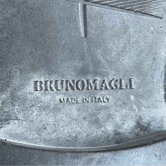 Bruno Magli Black Leather Oxfords VINTAGE Designer Rammola Size 10M - Picture 9 of 11